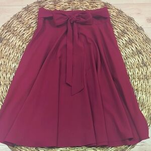 Elegant Burgundy Skirt